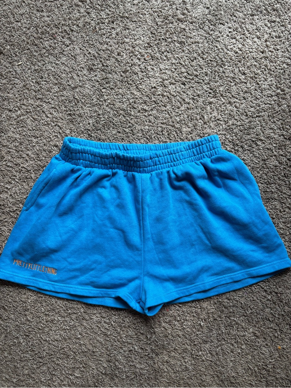 PrettyLittleThing Bright Blue Elastic Waist Athletic Shorts